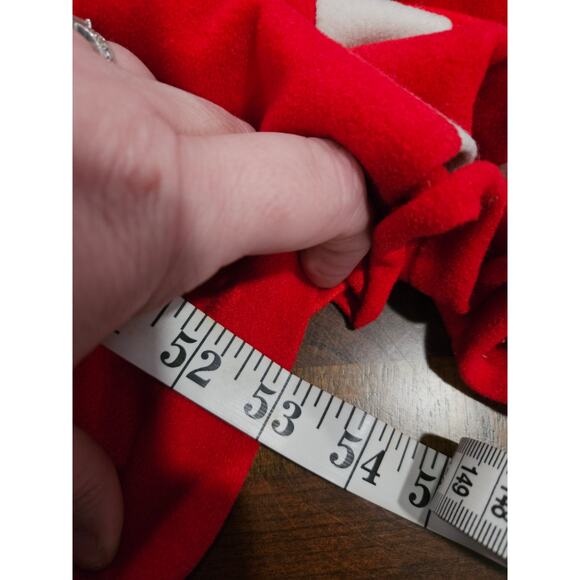 Vintage 70's Vanity Fair Velour Red White Ladies Robe Housecoat Size M - Picture 11 of 12